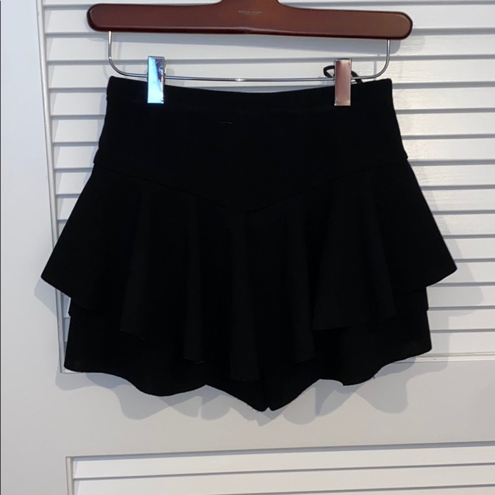SHEIN black ruffle skirt
